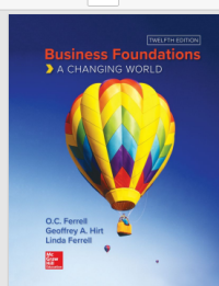 Business Foundations A Changing World