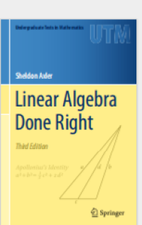 Linear Algebra  Done Right