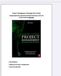 Project Management, Planning and Control