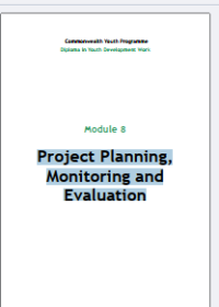 Project Planning,
Monitoring and
Evaluation