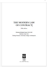 THE MODERN LAW OF CONTRACT